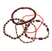 BRANSOLETKI Z KORALIKAMI NA GUMCE – WIELOKOLOROWE                          (BRGU-10) - 2