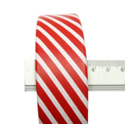 OPASKI DO WŁOSÓW SZEROKIE KOLOROWE W PASKI CZERWONO-CZARNE 4 SZTUKI 6893-3 SAM) - 3