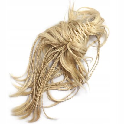 SZCZĘKA / KLAMRA  Z WŁOSAMI / DOPINKA BLOND                                                    (0137-10 SAH)