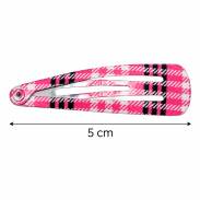 PYKI / SPINKI DO WŁOSÓW DZIECIĘCE KOLOROWE W KRATKĘ 10 SZTUK (1311-095 KR SAH) - 2