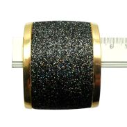 BRANSOLETKA METALOWA SZEROKA CZARNA                                                                 (0612-32 AS) - 3