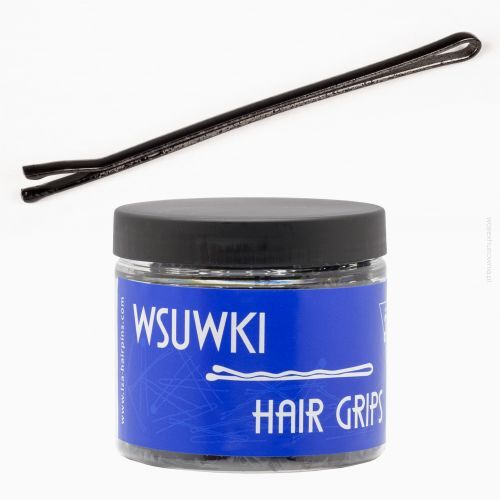 WSUWKI DO WŁOSÓW IZA PROSTE CZARNE 2 KULKI 5 CM 250G                                   (105/250)