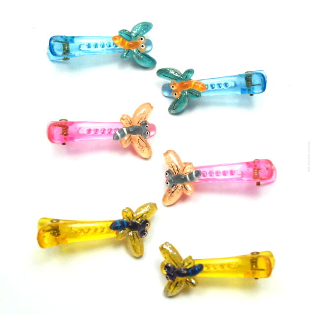 SPINKI DO WŁOSÓW DZIECIĘCE Z MOTYLKAMI 6 SZTUK (0301-593)