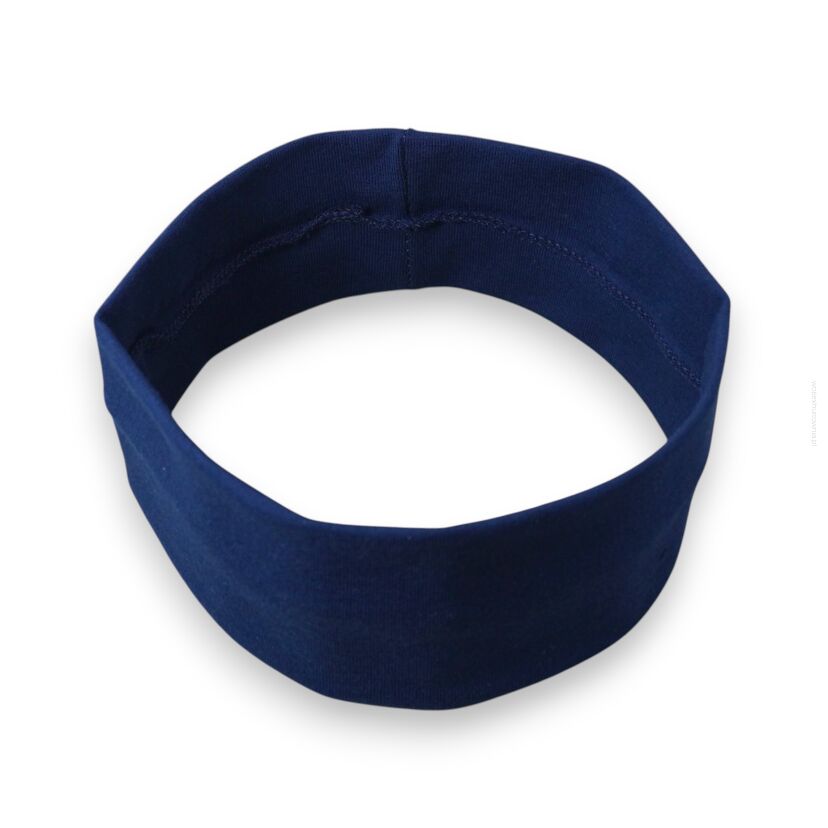 OPASKA NA GŁOWĘ ELASTYCZNA CIEMNY GRANAT WĄSKA 5.5 CM                                   (017114)