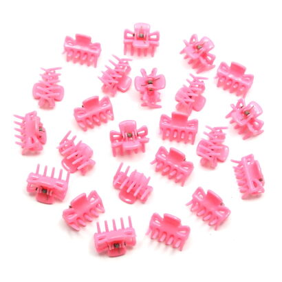 SZCZĘKI "KRABIKI" RÓŻOWE MAŁE 25  SZTUK                                                              (0020-12 sah)