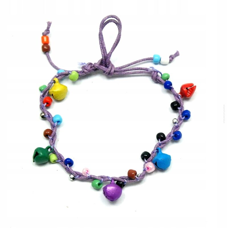 BRANSOLETKI NA SZNURKU WIĄZANE 6 SZTUK                                                 (1791-4 AS)