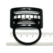 GUMKI DO WŁOSÓW Z CZARNĄ- PROSTOKĄTNĄ OZDOBĄ 2 SZTUKI                                  (0314-22 SAH) - 3