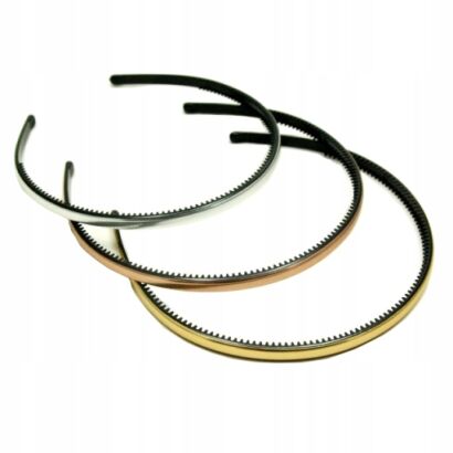 OPASKI DO WŁOSÓW CIENKIE  ZŁOTO -SREBRNO-MIEDZIANE  6 SZTUK                  (0190-01 SA)