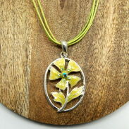 WISIOR / NASZYJNIK NA SZNURECZKACH Z OZDOBNĄ ZAWIESZKĄ                                                (WISZ-13 SAH) - 2