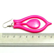 KOLCZYKI PLASTIKOWE KOLOROWE (6 PAR)                                                      0605-561 - 3