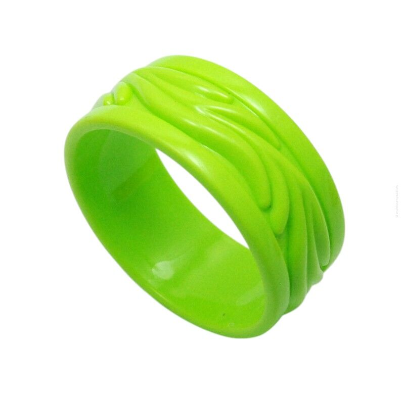 BRANSOLETKI PLASTIKOWE ZIELONE SZEROKIE 2 SZTUKI                                                                   (6817-1 SAM)