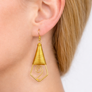 KOLCZYKI METALOWE WISZĄCE 