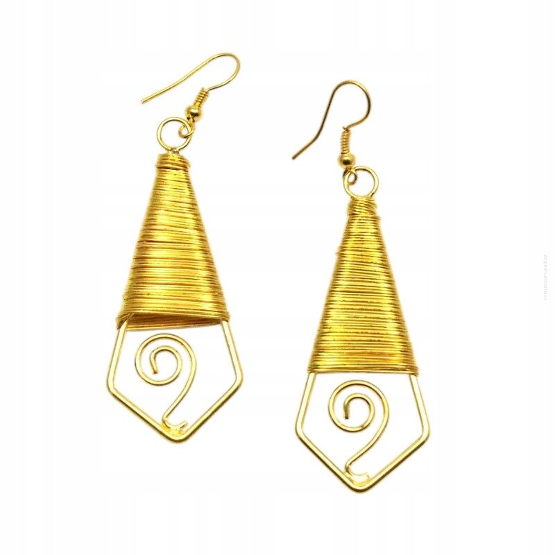 KOLCZYKI METALOWE WISZĄCE 