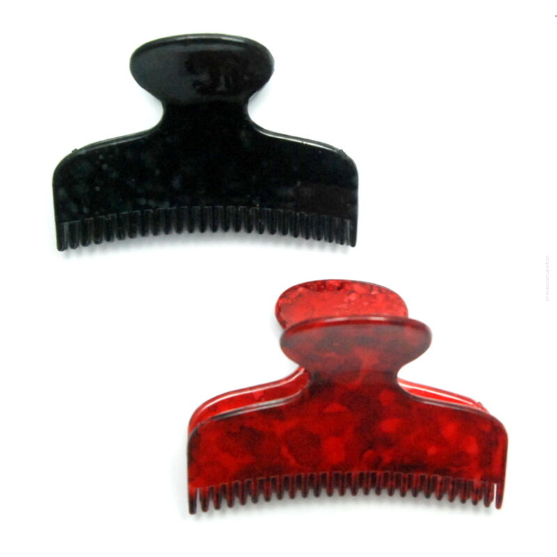 SZCZĘKI / KLAMRY DO WŁOSÓW MARMURKOWE 2 SZTUKI                                      (SZD-10 SAM)