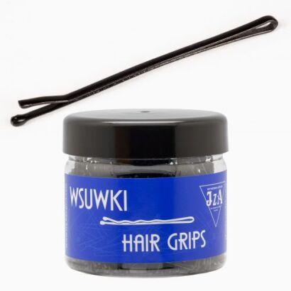 WSUWKI DO WŁOSÓW IZA  PROSTE CZARNE 5 CM 2 KULKI 500G                         (105/G)