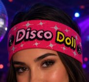 OPASKI NA GŁOWĘ ELASTYCZNE KOLOROWE DISCO DOLL 2 SZTUKI (0193-25 SAHW) - 2