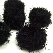 GUMKI DO WŁOSÓW CZARNE WŁOCHATE CZARNE 12 SZTUK (0191-500 SA) - 2