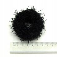 GUMKI DO WŁOSÓW CZARNE WŁOCHATE CZARNE 12 SZTUK (0191-500 SA) - 3