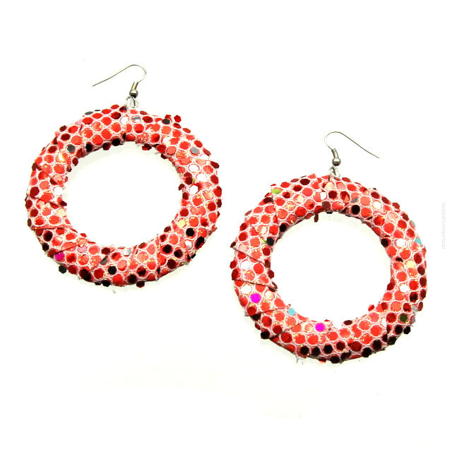 KOLCZYKI KOŁA Z CEKINAMI                                                              0605-530                                        