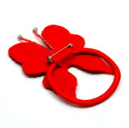 BROSZKI /GUMKI Z CEKINAMI MOTYLE (8 SZTUK)                                             0617-530 - 3