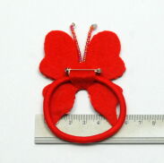 BROSZKI /GUMKI Z CEKINAMI MOTYLE (8 SZTUK)                                             0617-530 - 4