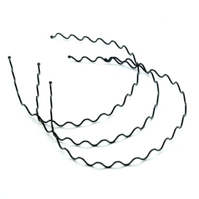 OPASKI METALOWE CZARNE ZYGZAK 6 SZTUK                                                              (1729 SAM)