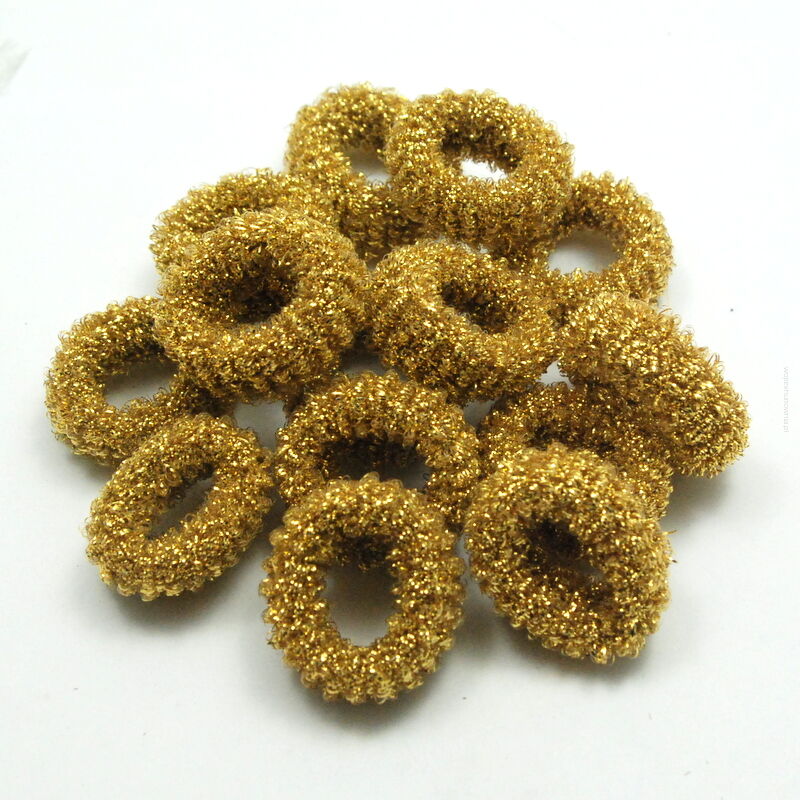 GUMKI DO WŁOSÓW FROTKI ZŁOTE 20 SZTUK                                                                                     (0958 SA)