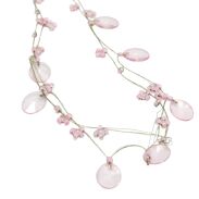 WISIOR / NASZYJNIK NA ŁAŃCUSZKACH RÓŻOWY                                            (7W286-3 SAM4) - 3