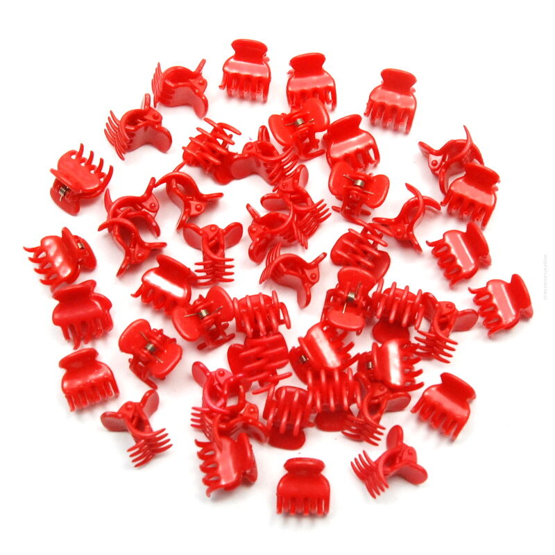 SZCZĘKI / KRABIKI MAŁE CZERWONE 50 SZTUK                                                       (0146-18 SAH)