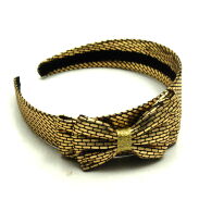 OPASKI DO WŁOSÓW SZEROKIE Z KOKARDĄ SREBRNE I ZŁOTE  6 SZTUK                                                     0314-14 SAH - 2