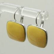 KOLCZYKI WISZĄCE EMALIOWANE ŻÓŁTE                                          (7562 SAM) - 3