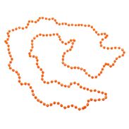 KORALE DŁUGIE, POMARAŃCZOWE, NIEROZPINANE 140 cm 12 SZTUK                                                                         (KRPL-1 SAM) - 2