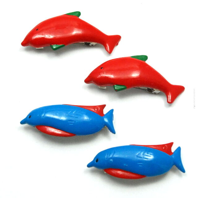 KLAMRY / SPINKI DO WŁOSÓW DZIECIĘCE RYBKI (4 SZTUKI) 0209-542