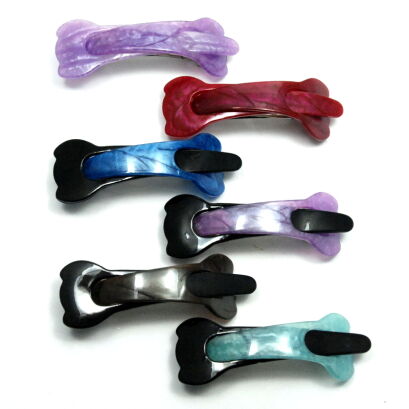 KLAMRY / AUTOMATY DO WŁOSÓW KOLOROWE 6 SZTUK                                                                      (6029-4 SAM)