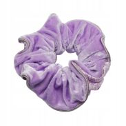 GUMKA DO WŁOSÓW Z FALBANKĄ / SCRUNCHIES  FIOLETOWA                       (5281 SAMF) - 2