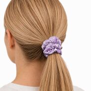 GUMKA DO WŁOSÓW Z FALBANKĄ / SCRUNCHIES  FIOLETOWA (5281 SAM F) - 3