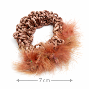 GUMKI OZDOBNE PLECIONE Z PIÓRKAMI 3 SZTUKI (0290-11 SAM) - 3