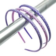 OPASKI CIENKIE FIOLETOWE W KWIATKI 3 SZTUKI                                                           (0194-18 SAH) - 2