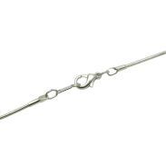 NASZYJNIK METALOWY Z ZAWIESZKĄ  LITERKA 