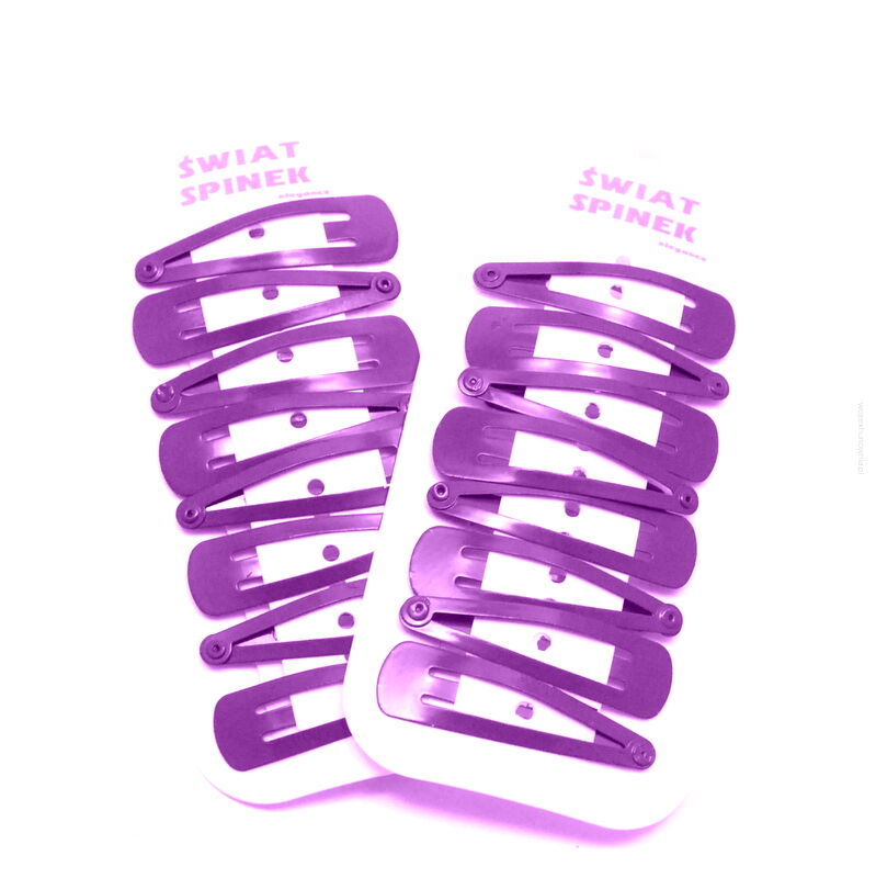 PYKI / SPINKI FIOLETOWE-DZIECIĘCE DO WŁOSÓW 16 SZTUK                                                                       (0169-4 SAH)