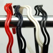 OPASKI DO WŁOSÓW PLASTIKOWE FALOWANE 6 SZTUK                           (0193-32 SAH) - 2