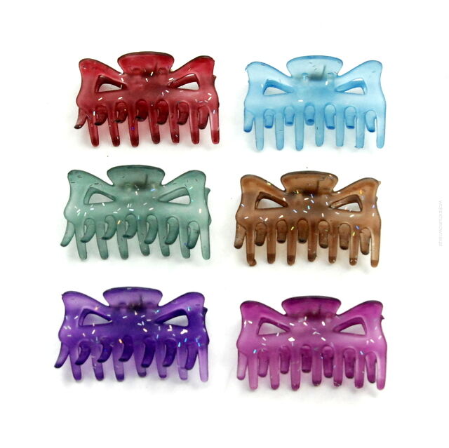 SZCZĘKI/ KLAMRY ŚREDNIE WIELOKOLOROWE 12 SZTUK                                                         (0129-39 SAH)