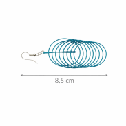 KOLCZYKI METALOWE WISZĄCE 