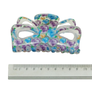 SZCZĘKI / KLAMRY DO WŁOSÓW KOLOROWE KWIATY 4 SZTUKI                                                                                 (0311-506 SAM) - 3