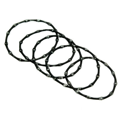 BRANSOLETKI METALOWE "SPRĘŻYNKI" 10 SZTUK                                                                        0738-6