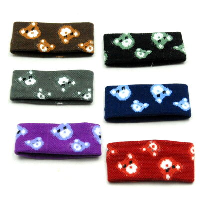 GUMKI DO WŁOSÓW./NA RĘKĘ  Z "MISIAMI" (6 SZTUK) 0323-09