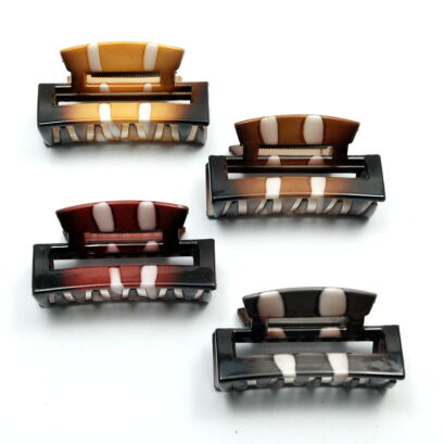 SZCZĘKI / KLAMRY DO WŁOSÓW "OKIENKA" 4 SZTUKI                                                                                 (O340-4 SAH)