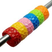 BRANSOLETKI PLASTIKOWE KOLOROWE SZEROKIE 6 SZTUK                                                                   (6435 SAM) - 3