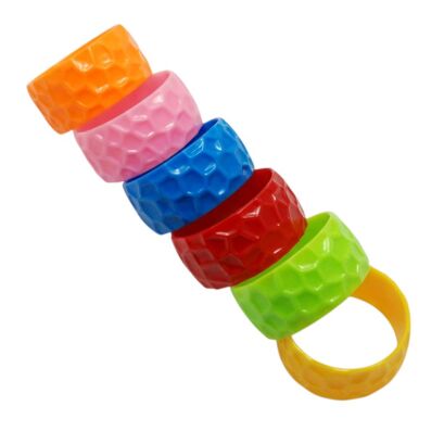 BRANSOLETKI PLASTIKOWE KOLOROWE SZEROKIE 6 SZTUK                                                                   (6435 SAM)