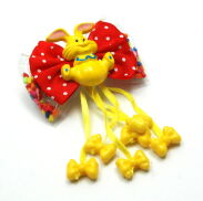 KLAMRY / SPINKI DO WŁOSÓW DZIECIĘCE Z KOKARDKĄ (2 SZTUKI) 0209-548 - 2